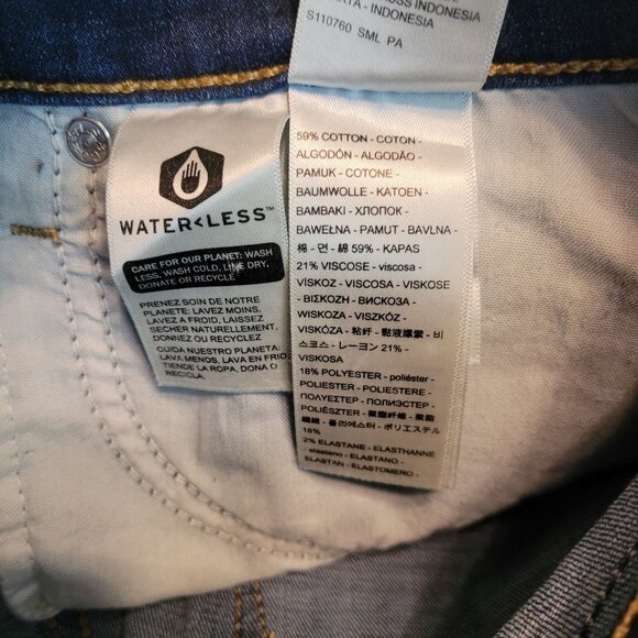 Levi's Jeans Sz 28 Hyper Soft 721 High Rise Skinny Medium Dark Wash Stretch NWT - Picture 5 of 11